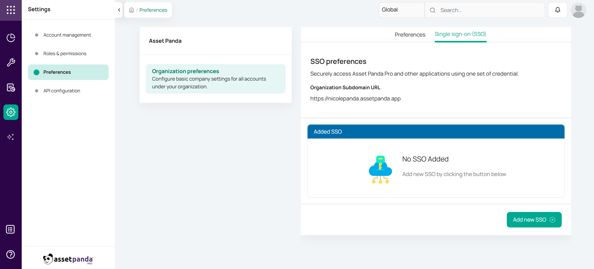 Asset Panda Pro SSO SAML Step 2
