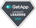 GetApp category leaders 2025 badge