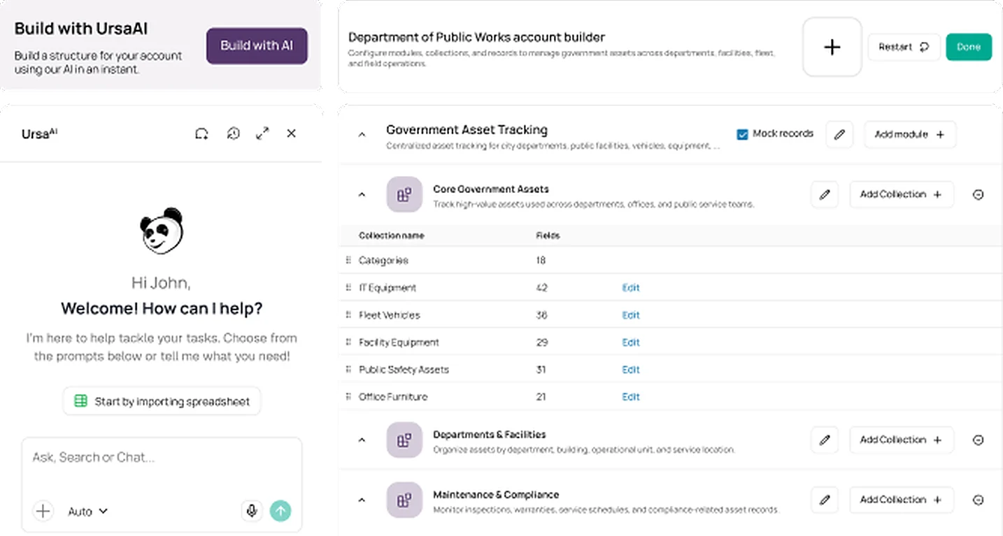 Asset record hover preview
