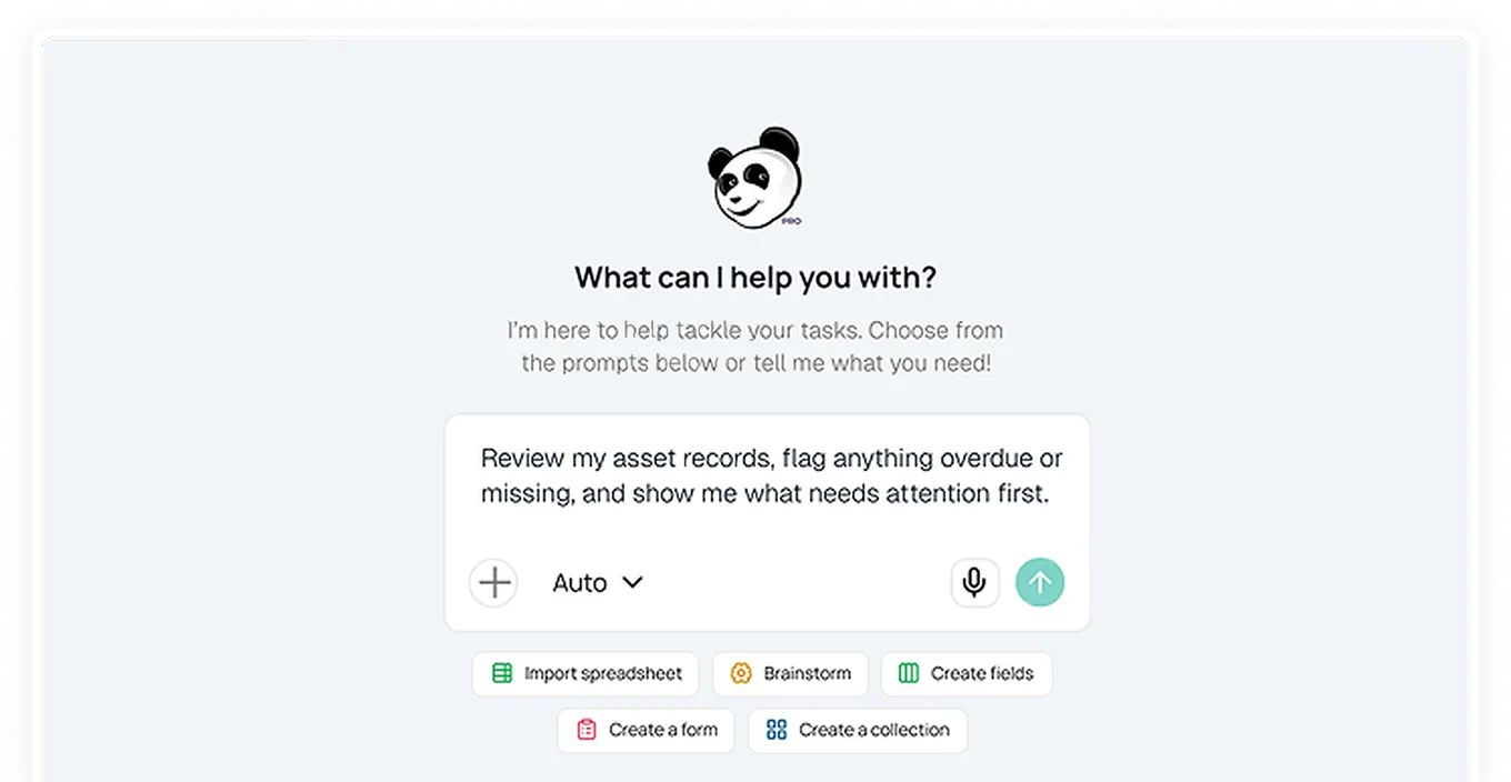 URSA asset intelligence screen