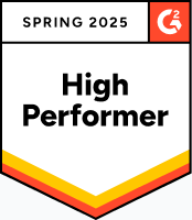 G2 High Performer Spring 2025 award