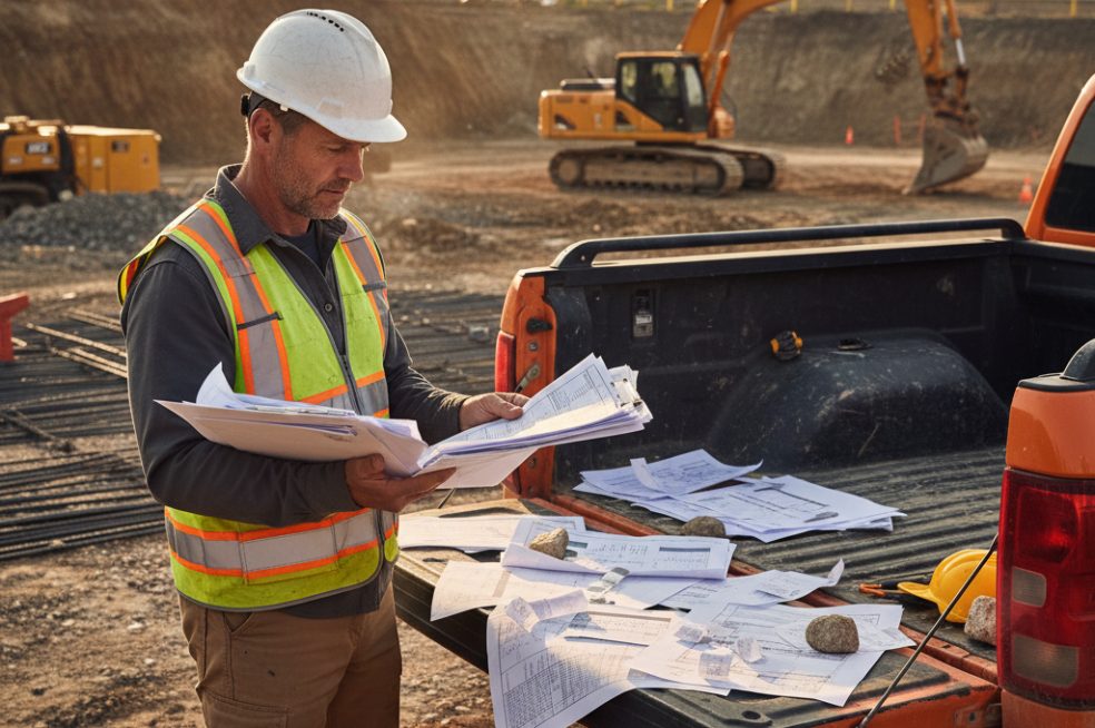 Construction crew at a jobsite