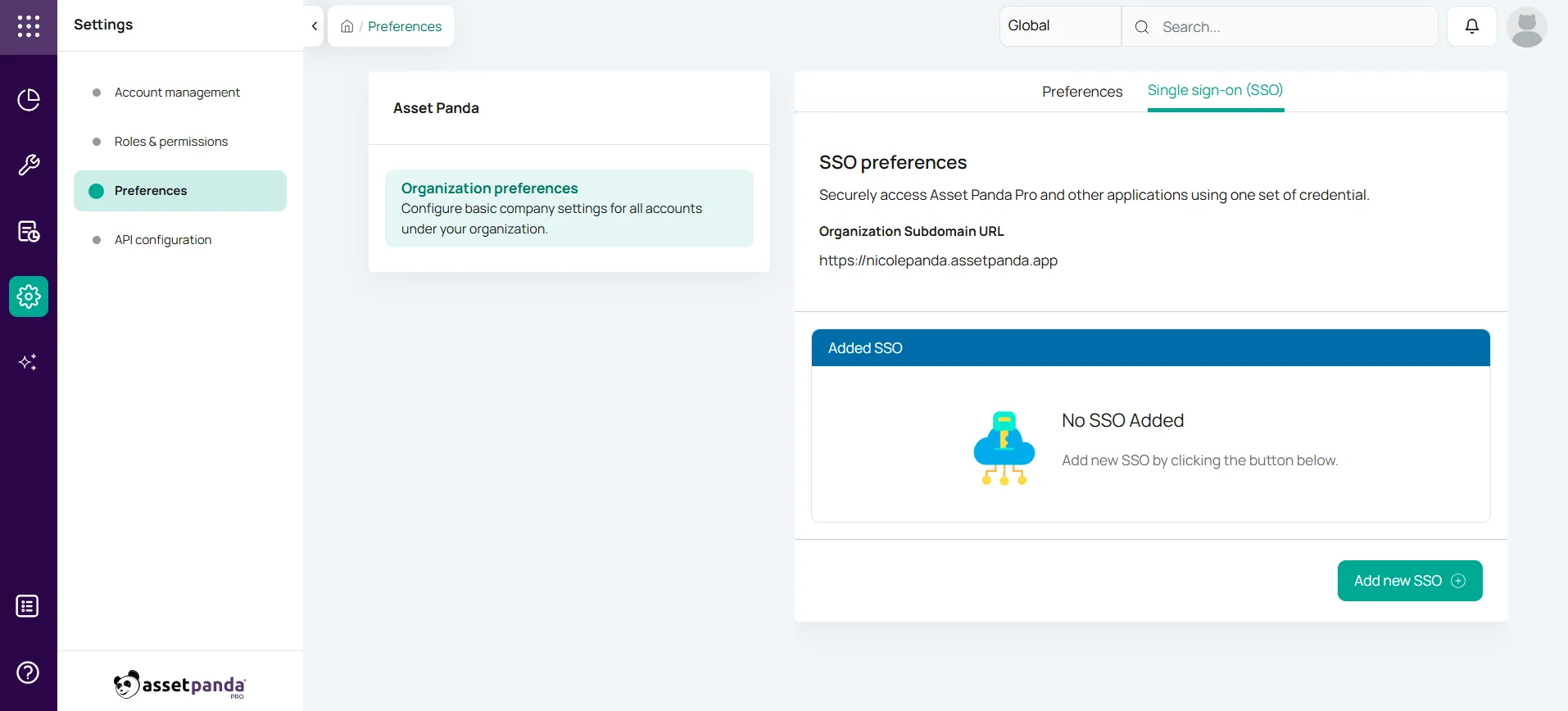 Asset Panda Pro SSO SAML Step 2