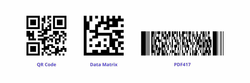 2D barcode examples