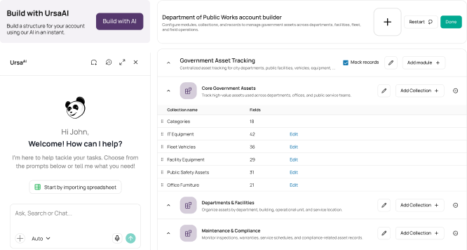 Asset record hover preview