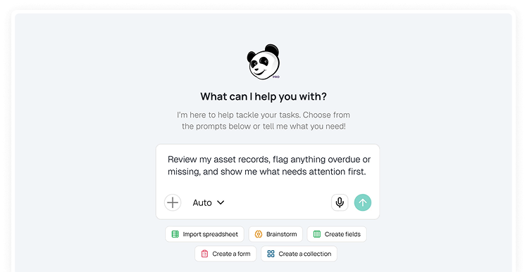 URSA asset intelligence screen