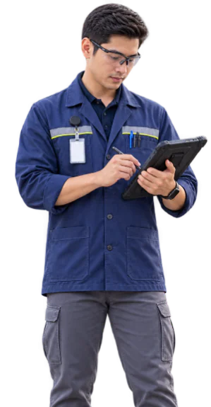 Manufacturing engineer at a production line